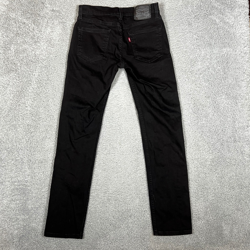 Levi's 511 Slim Fit Jeans Mens 30x32 Black Excellent Stretch Denim Office - Picture 4 of 9